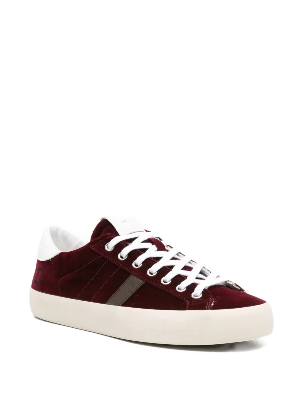 D.A.T.E. Hill Low velvet sneakers Red