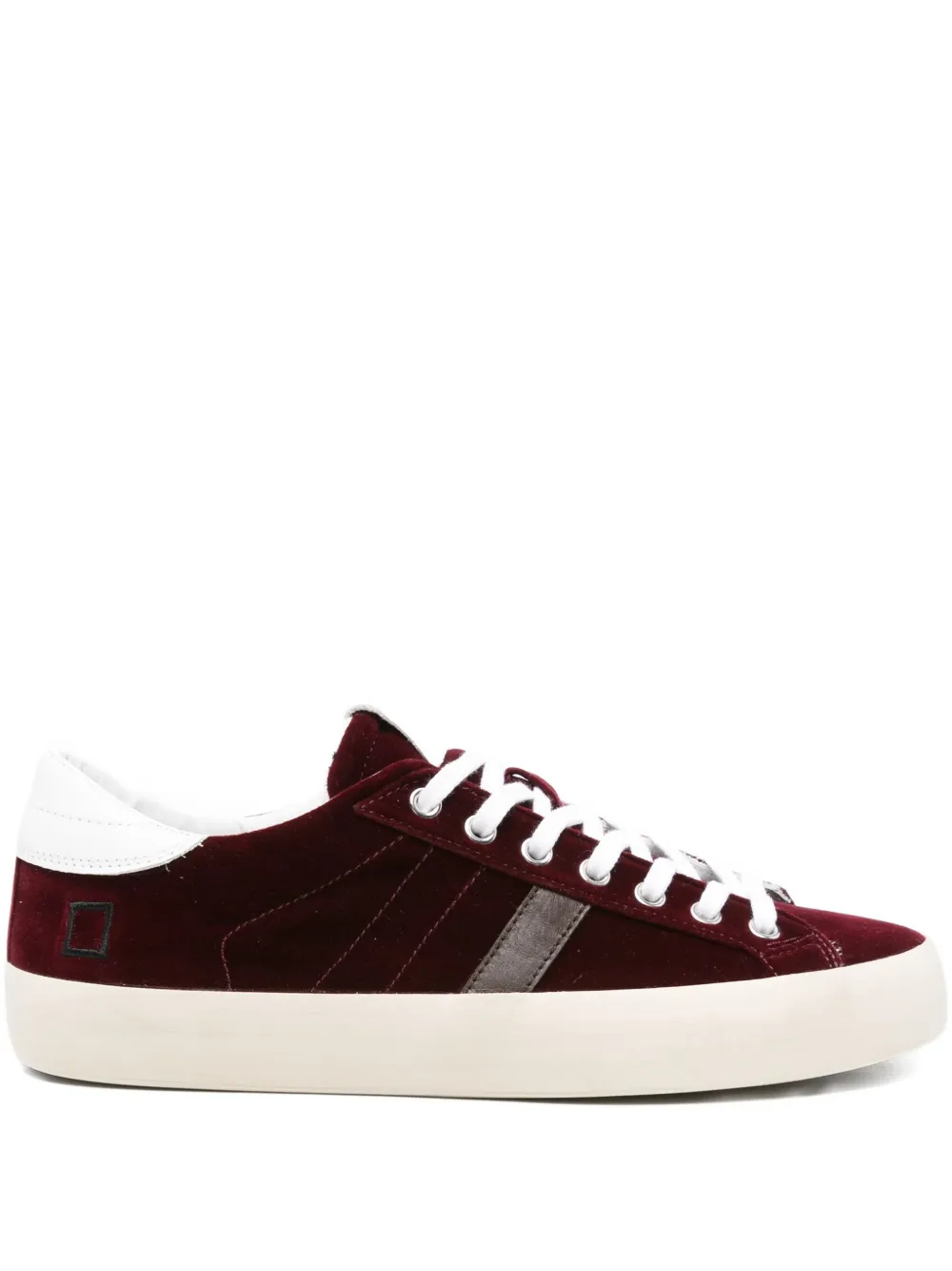 D.A.T.E. Hill Low velvet sneakers Red