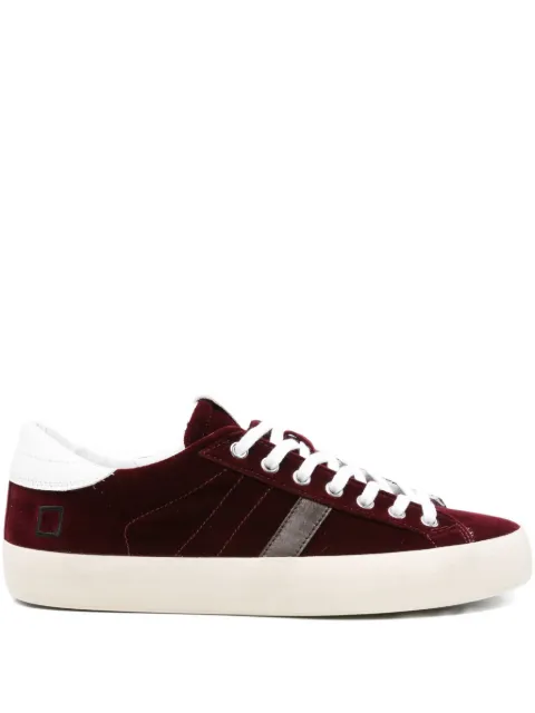 D.A.T.E. Hill Low velvet sneakers