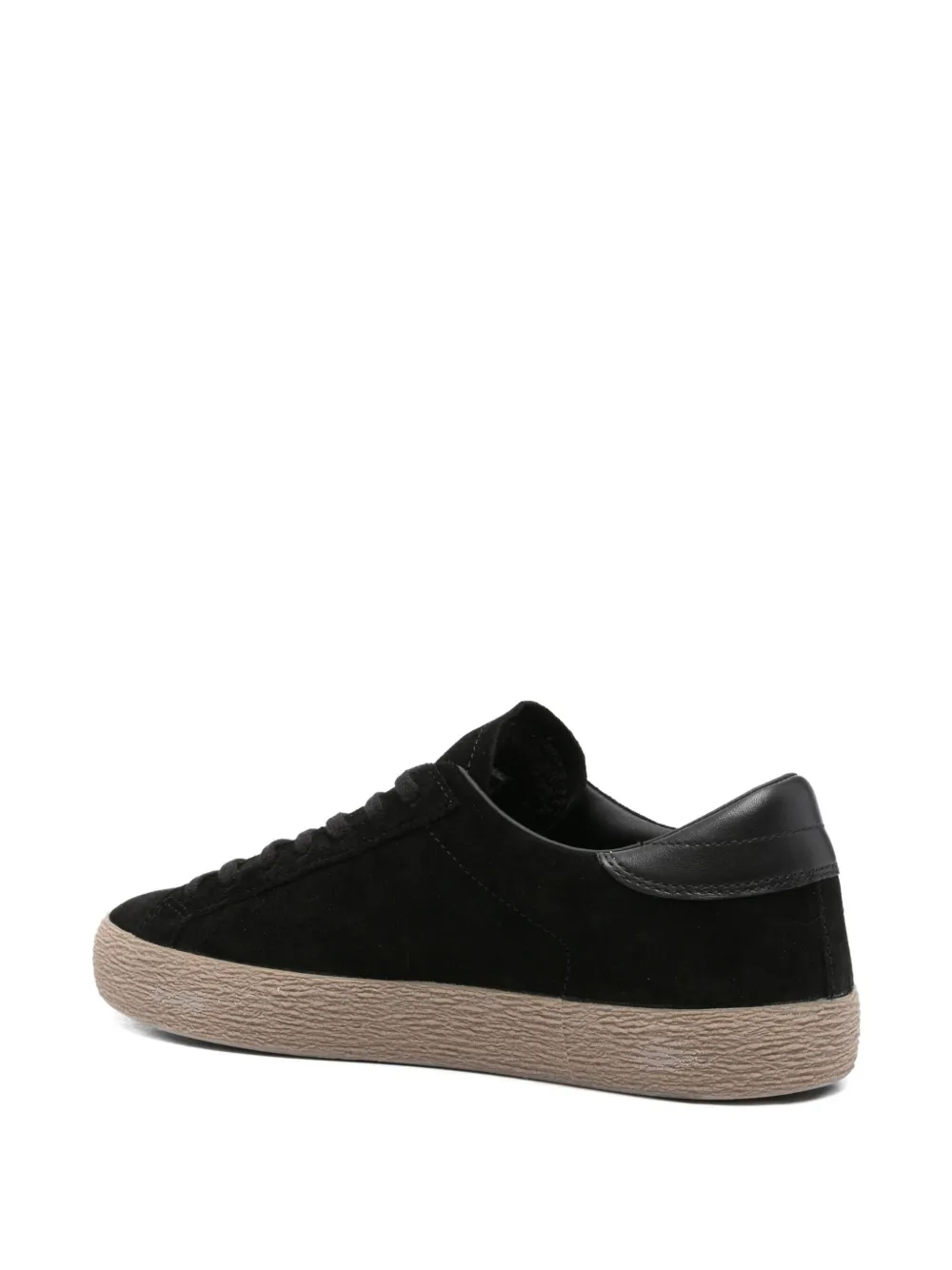 D.A.T.E. Hill Low suede leather trainers Black