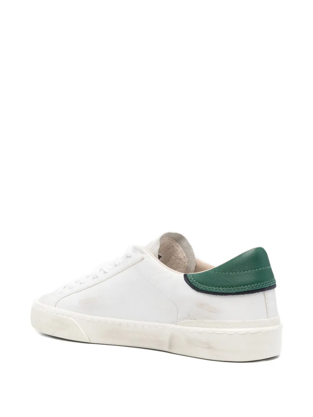 D.A.T.E. Hill Low leather-panel sneakers White