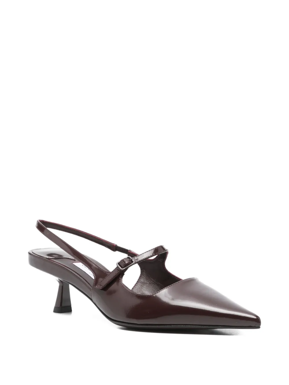 Jimmy Choo 40mm Slingback Pointed-toe Pumps In Red