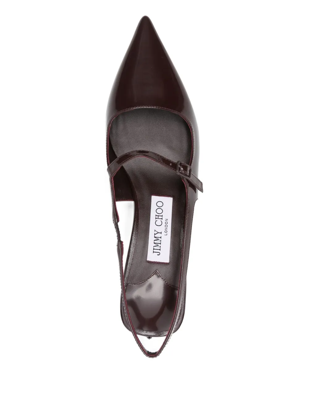 Jimmy Choo 40mm Slingback Pointed-toe Pumps In Red
