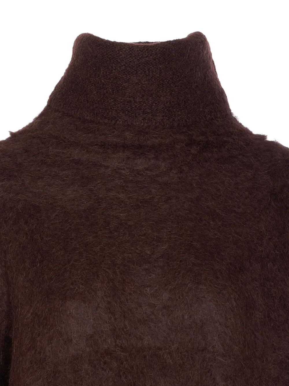 Uma Wang high-neck alpaca-blend sweater Bruin