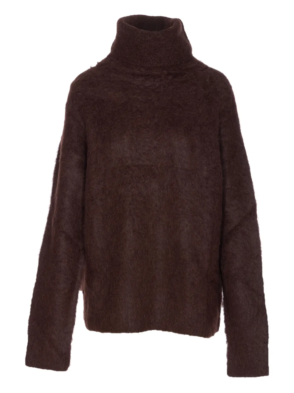 Uma Wang high-neck alpaca-blend sweater Bruin