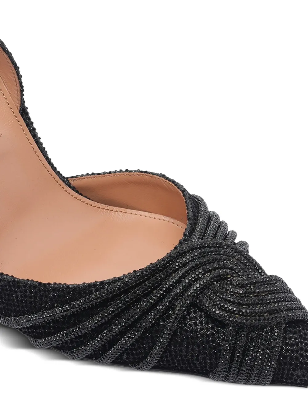Aquazzura 120mm pointed-toe slingback pumps Black
