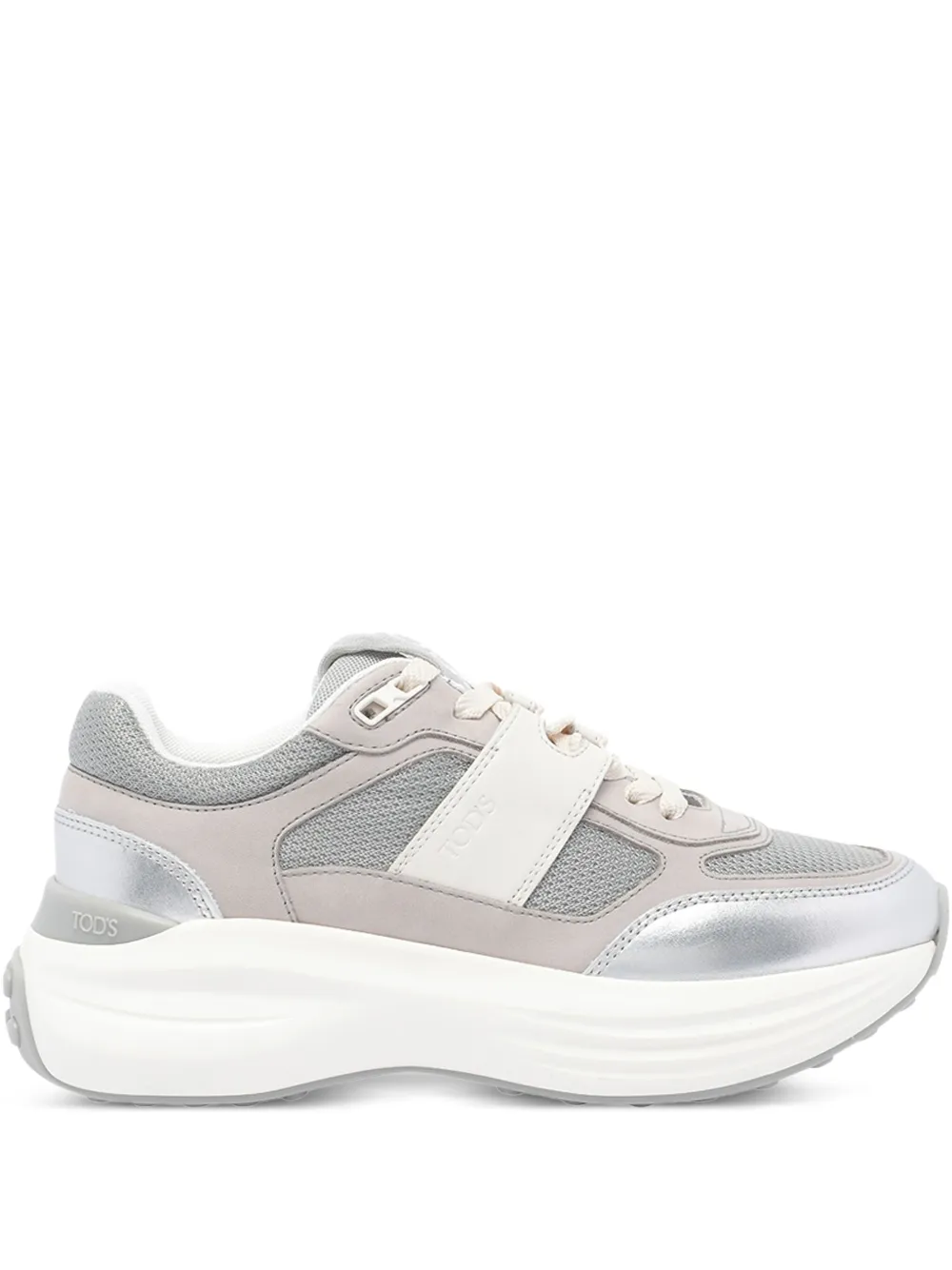 Tod's lace-up platform sneakers Grey