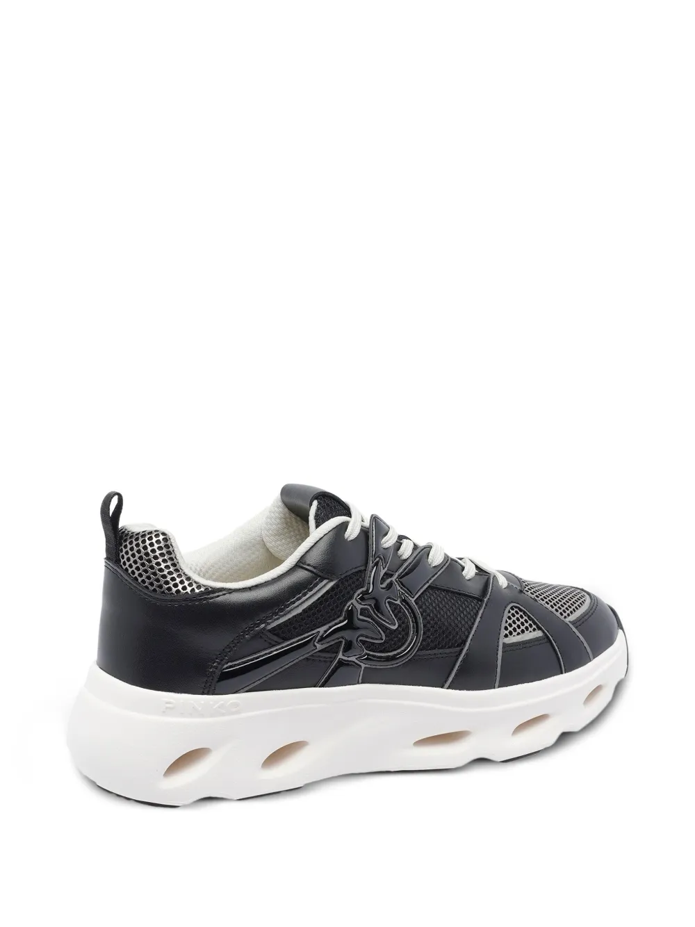 PINKO logo-detail mesh-upper sneakers Black