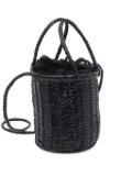 DRAGON DIFFUSION braided leather bucket bag - Black