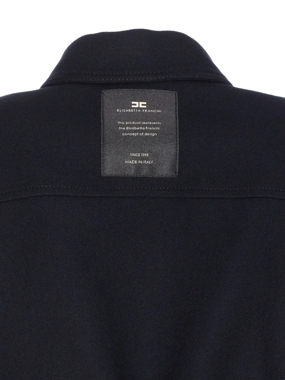 Elisabetta Franchi belted-detail jacket Zwart