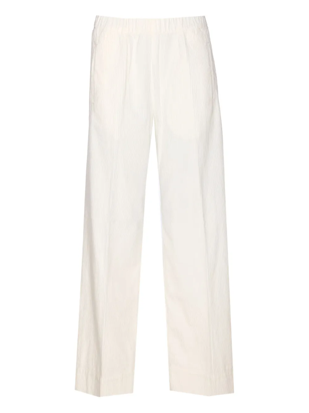 elasticated-waist corduroy trousers