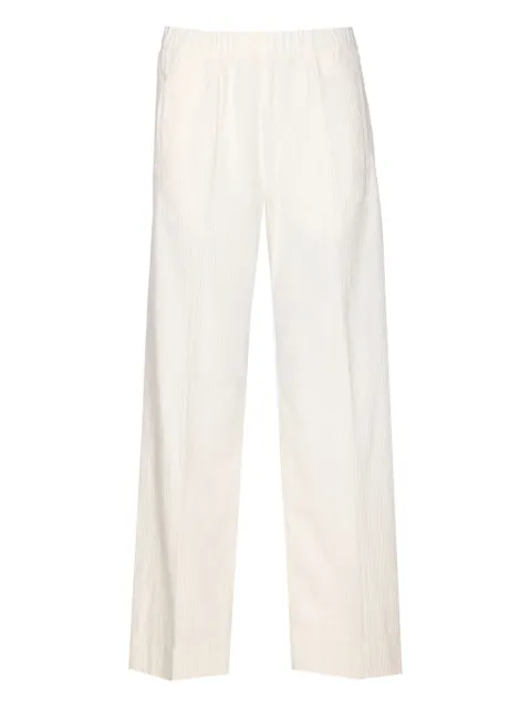 TRUE AVENUE elasticated-waist corduroy trousers