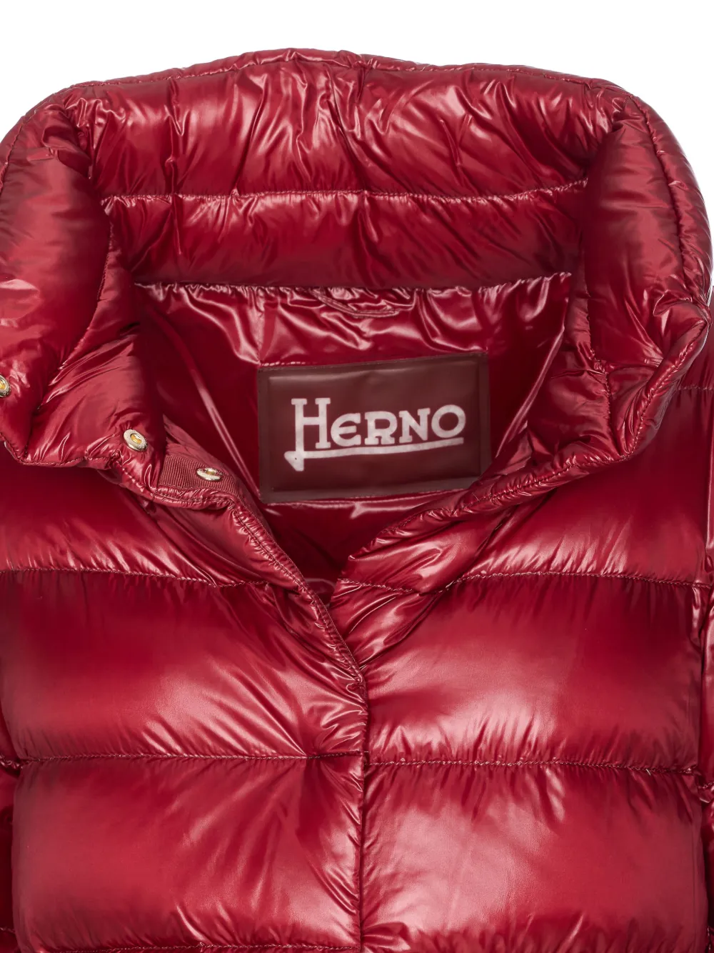 Herno high-neck puffer jacket Rood