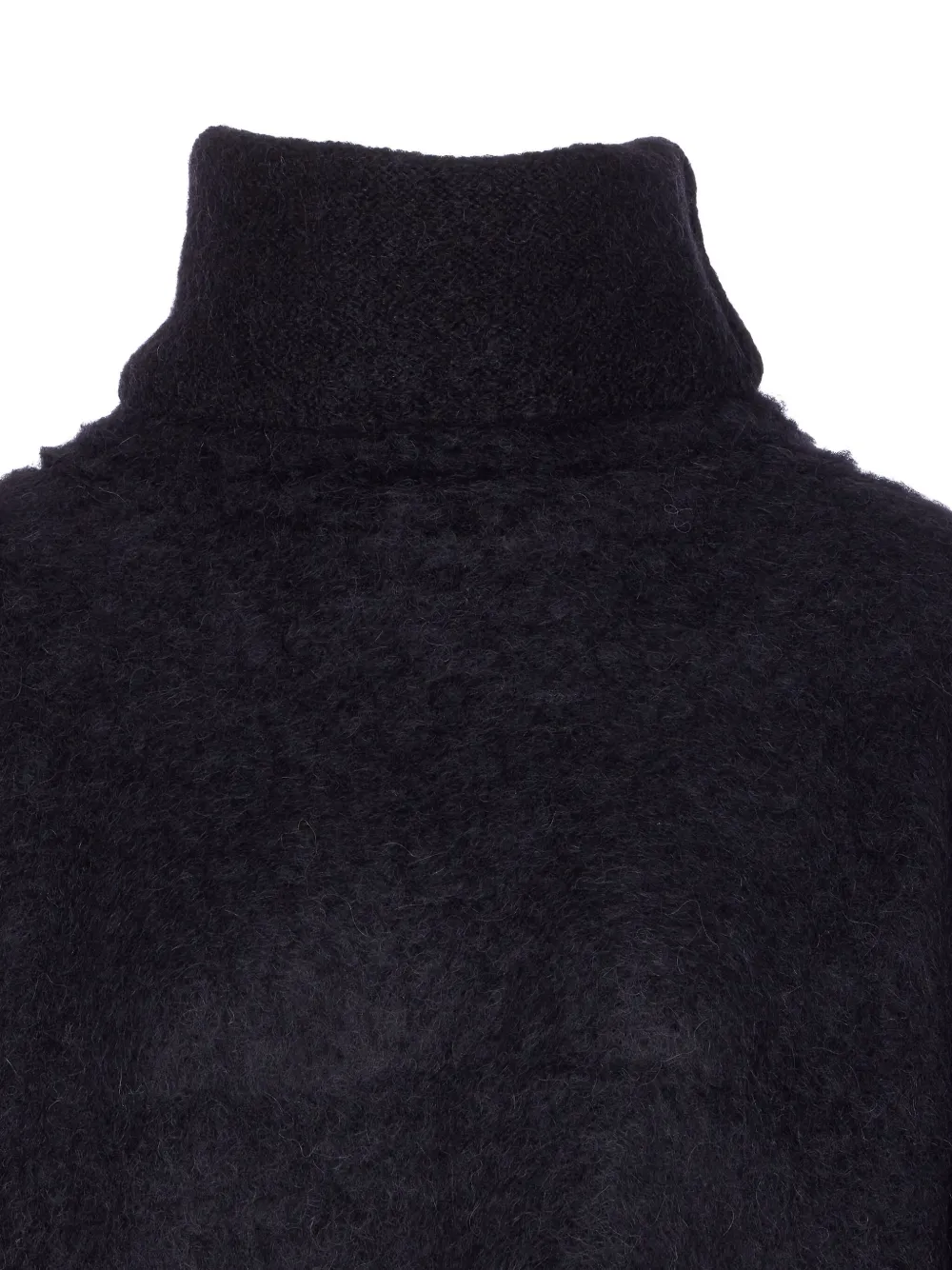 Uma Wang high-neck long-sleeve sweater Zwart