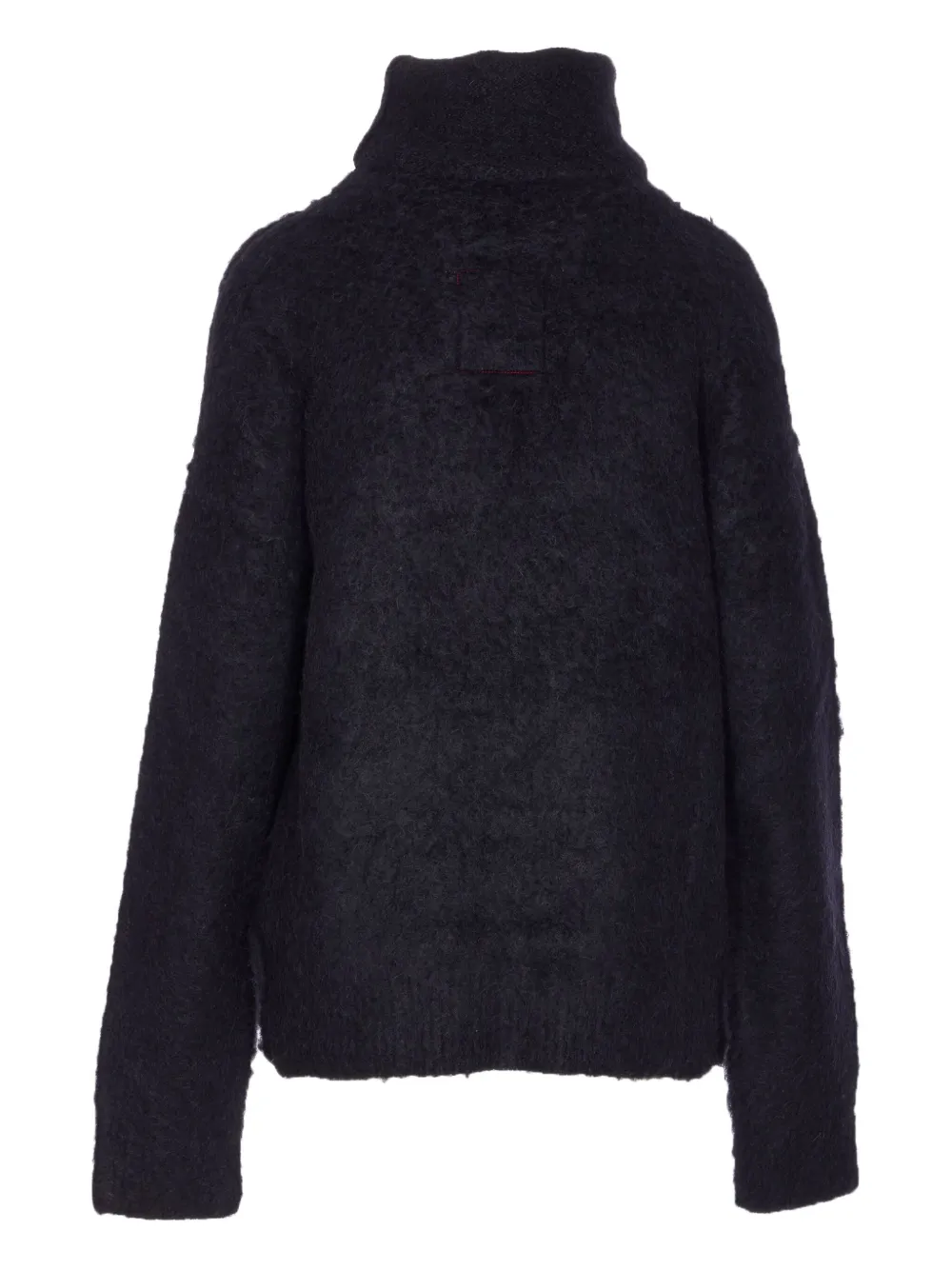 Uma Wang high-neck long-sleeve sweater Zwart