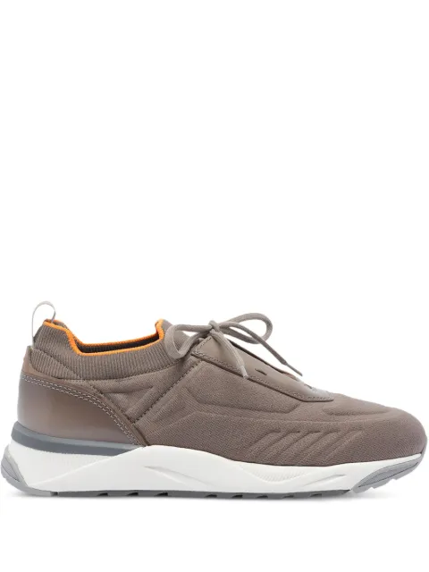 Santoni knitted lace-up sneakers