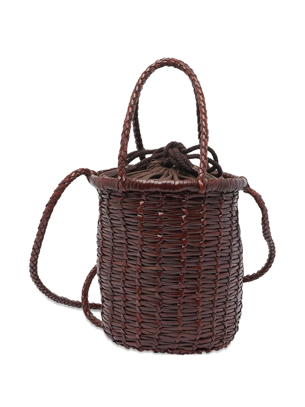 DRAGON DIFFUSION Lina leather bucket bag Bruin