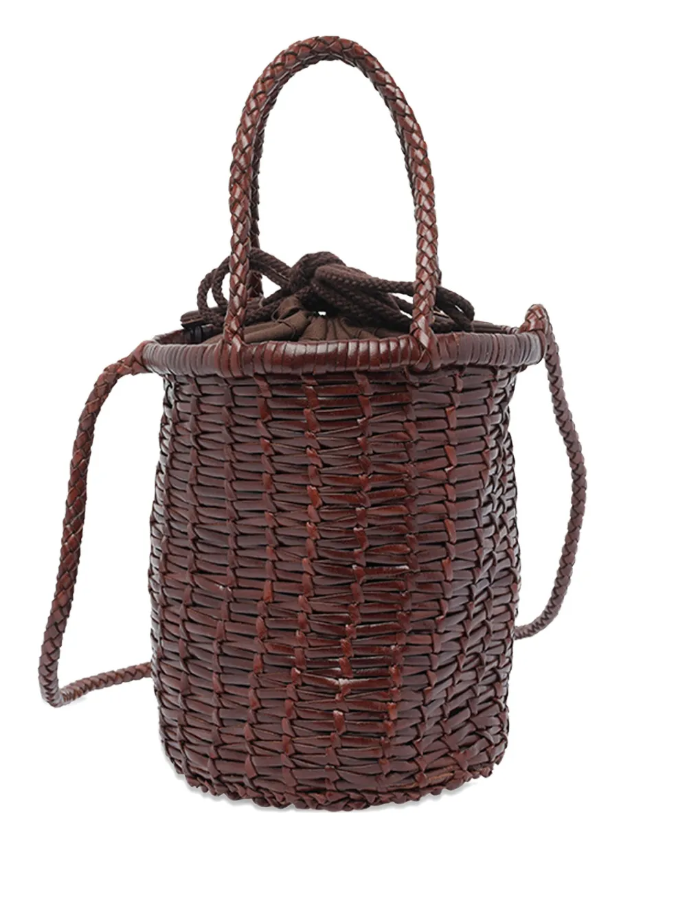 DRAGON DIFFUSION Lina leather bucket bag Bruin