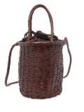 DRAGON DIFFUSION Lina leather bucket bag - Brown