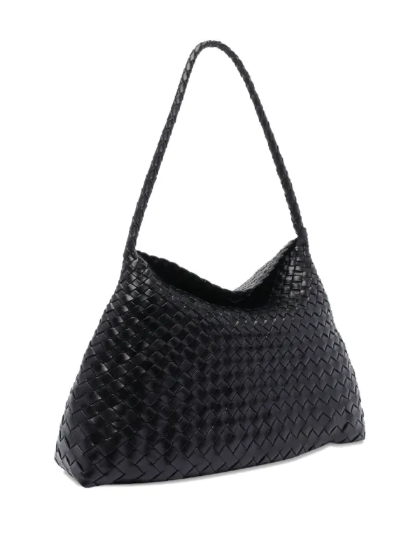 DRAGON DIFFUSION Santa Croce Woven Leather Shoulder Bag