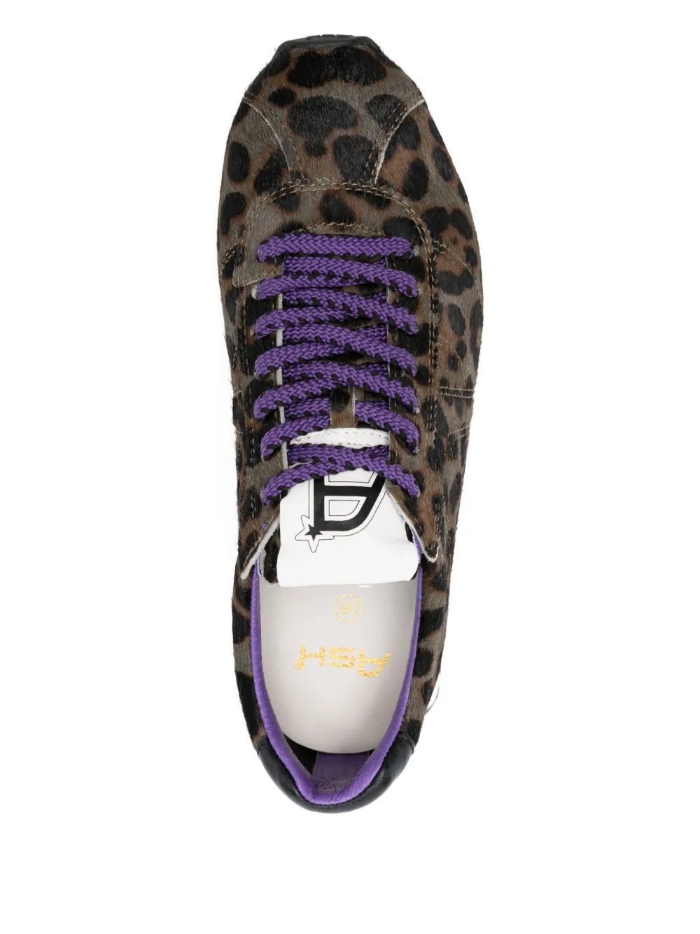 Ash Kill Bill leopard calf-leather sneakers Brown