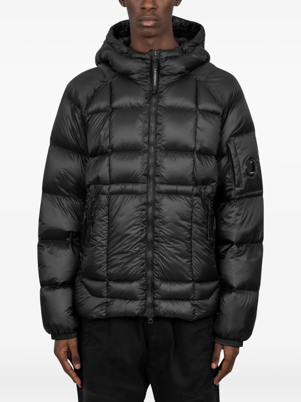 C.P. Company D.D. Shell hooded puffer jacket | Black | Image 1