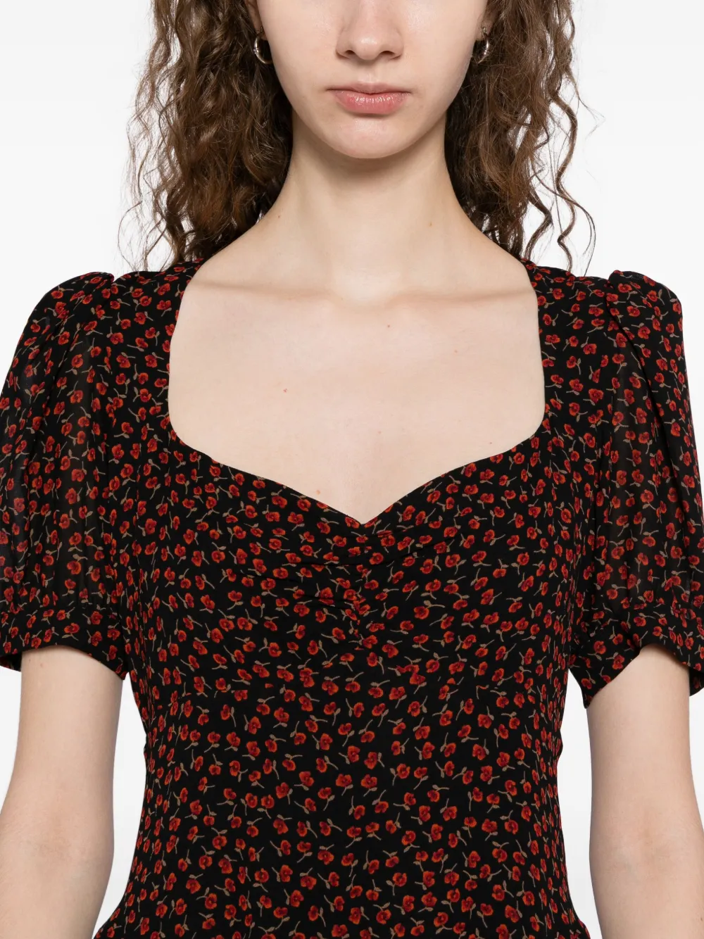 Reformation REBECCA jurk Zwart