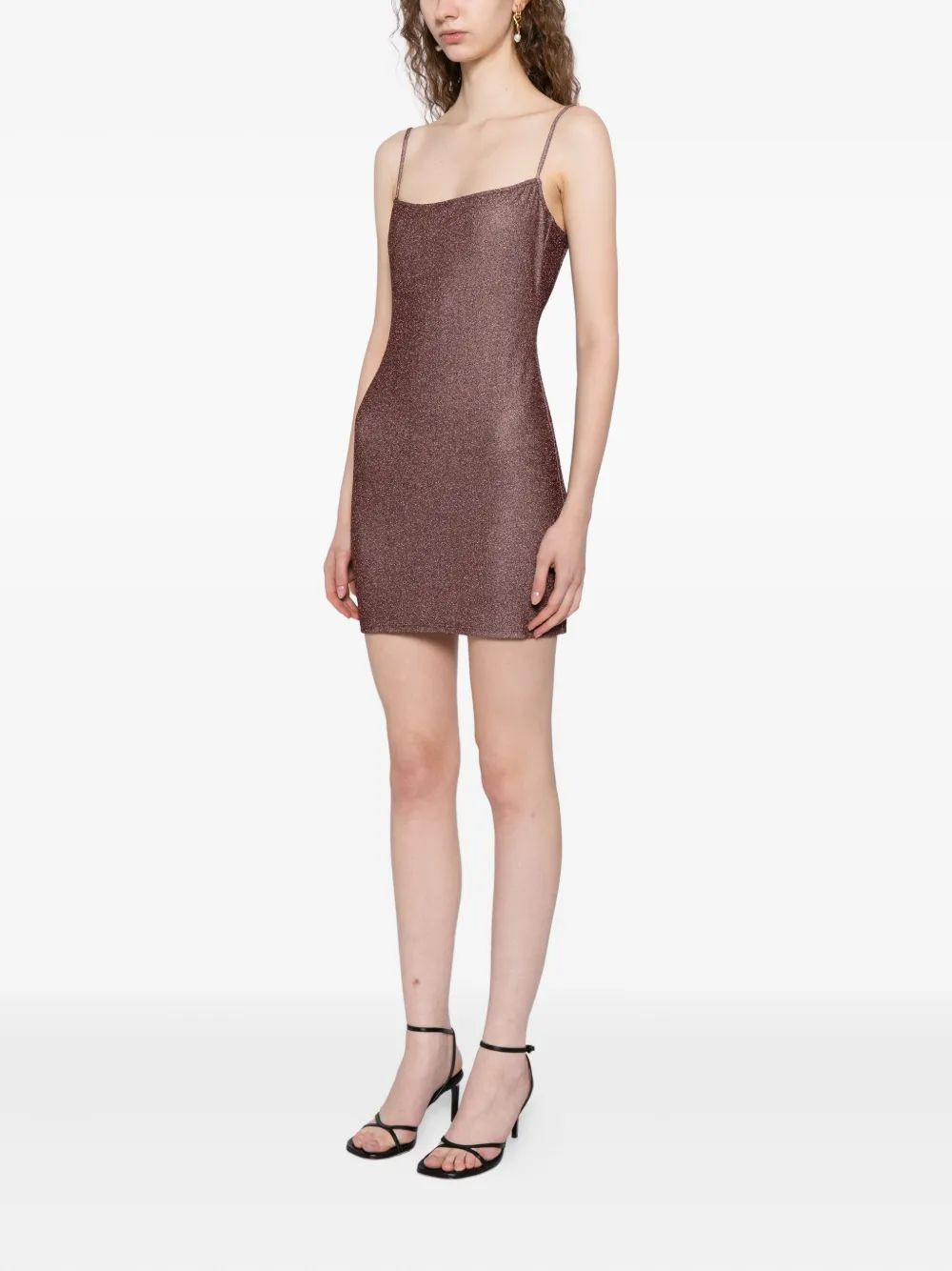 Reformation Kitty Knit Dress In Brown