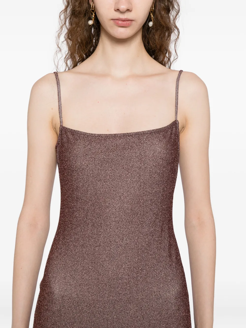 Reformation Kitty Knit Dress In Brown