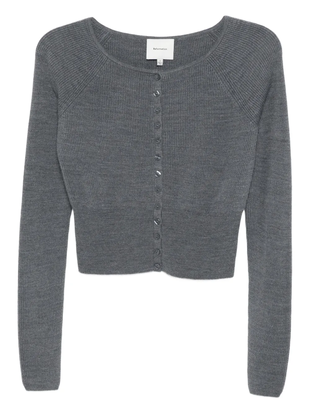 Reformation cárdigan con botones | gris | Image 1