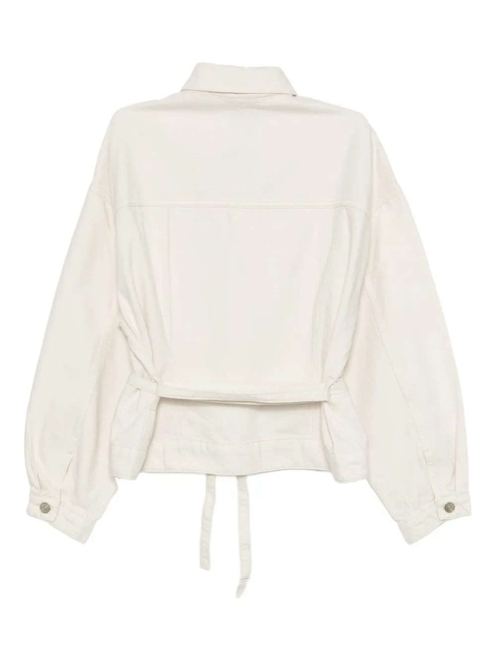 Reformation Luna Denim Jacket In White