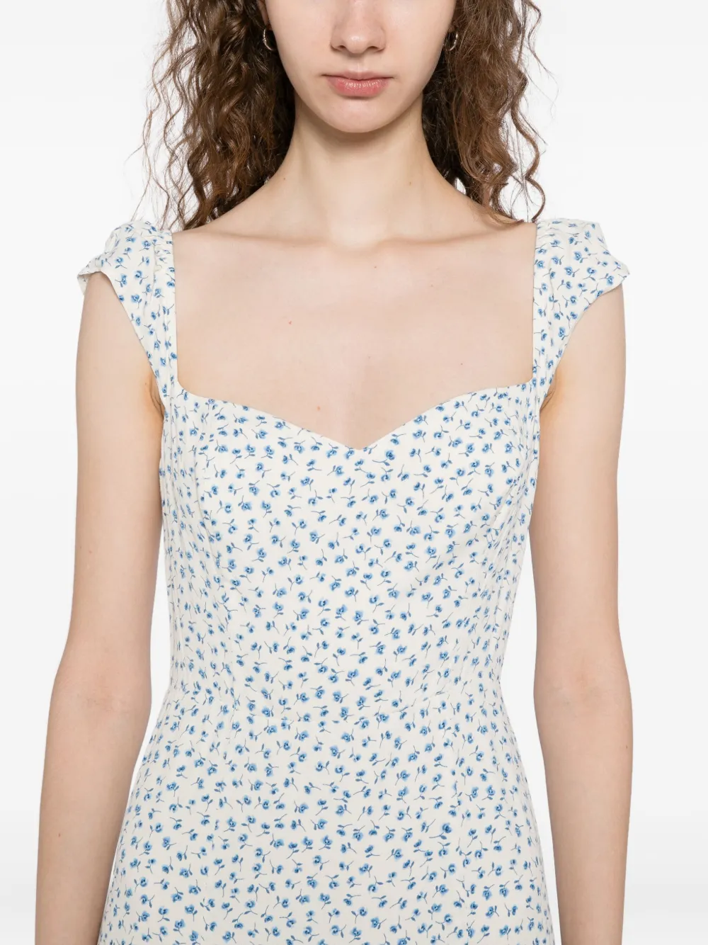 Reformation BRYSON jurk Wit