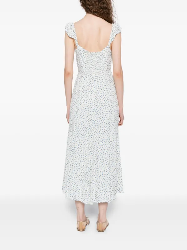 reformation white dress midi Reformation White Puff Sleeve Midi Dress by Reformation