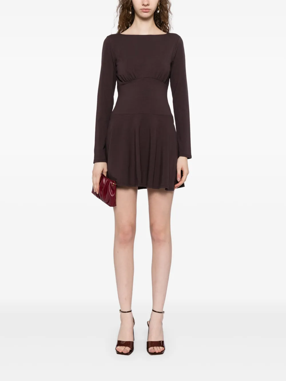 Reformation Melissa jurk - Bruin