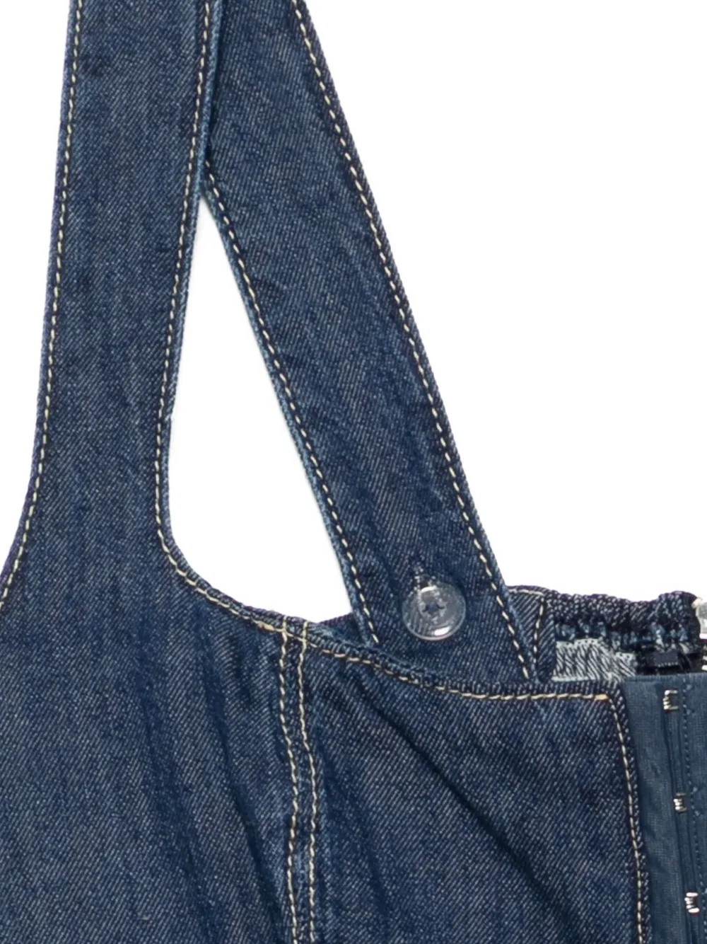 Reformation Tagliatelle denim top ELS