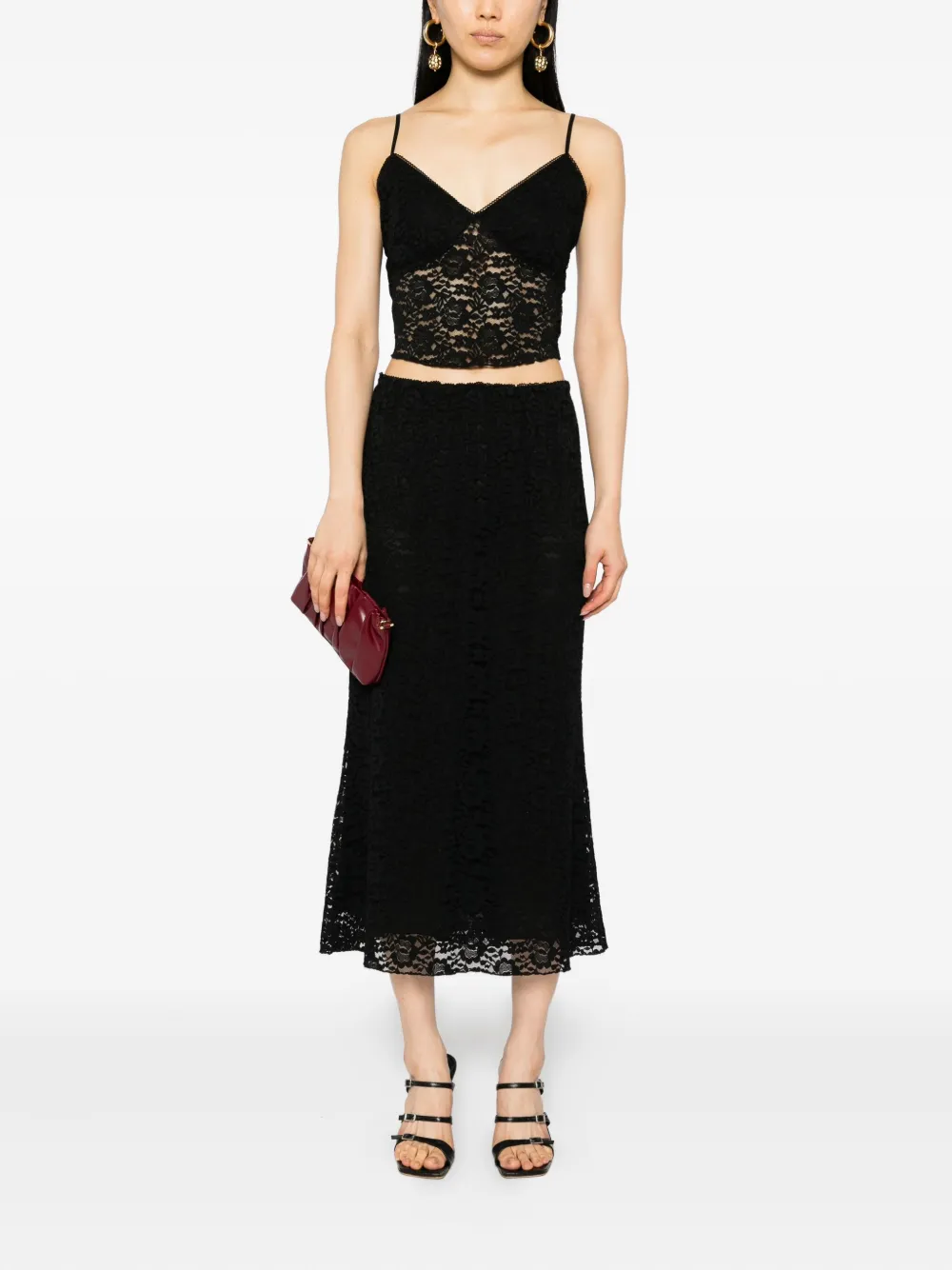 Reformation Geneva gebreid set - Zwart