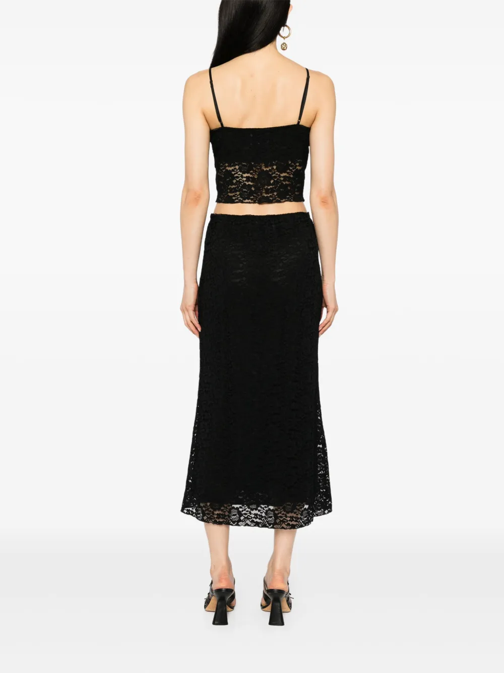 Reformation Geneva Knitted Set In Black