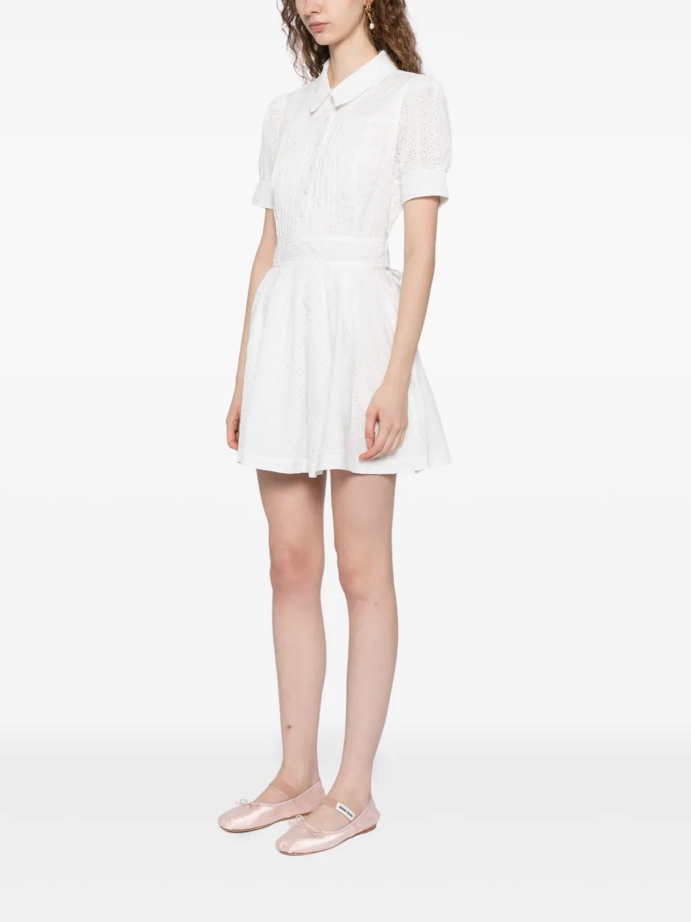 Reformation Loonette jurk Wit