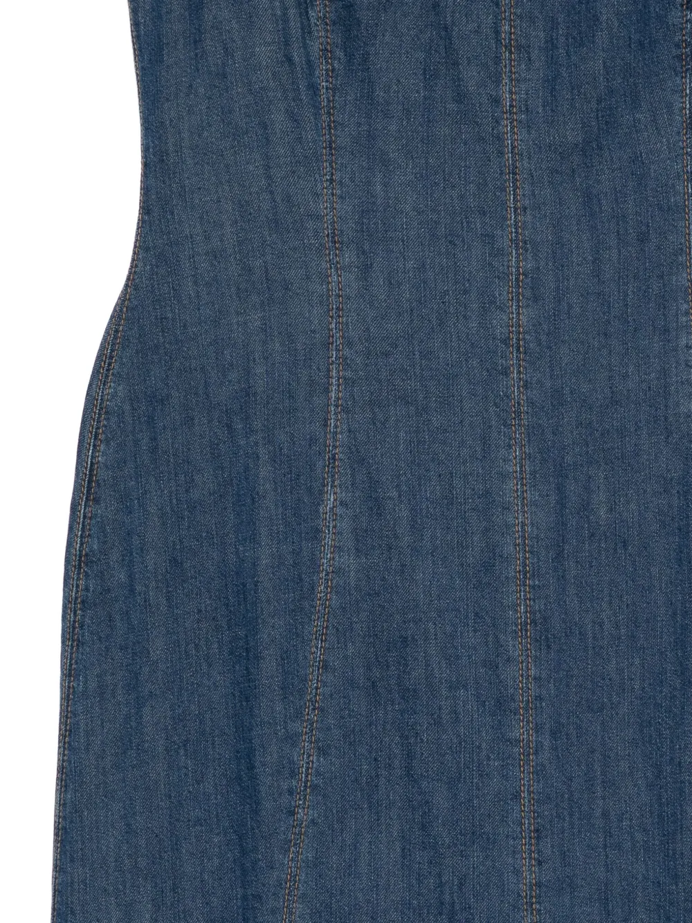 Reformation Serafina denim jurk Blauw