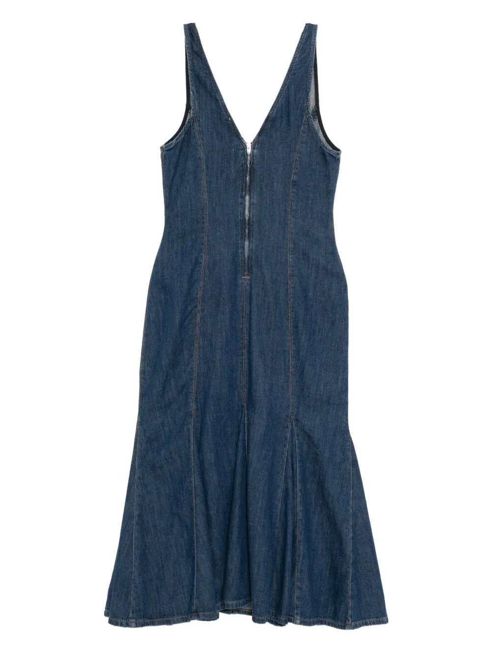 Reformation Serafina denim jurk - Blauw
