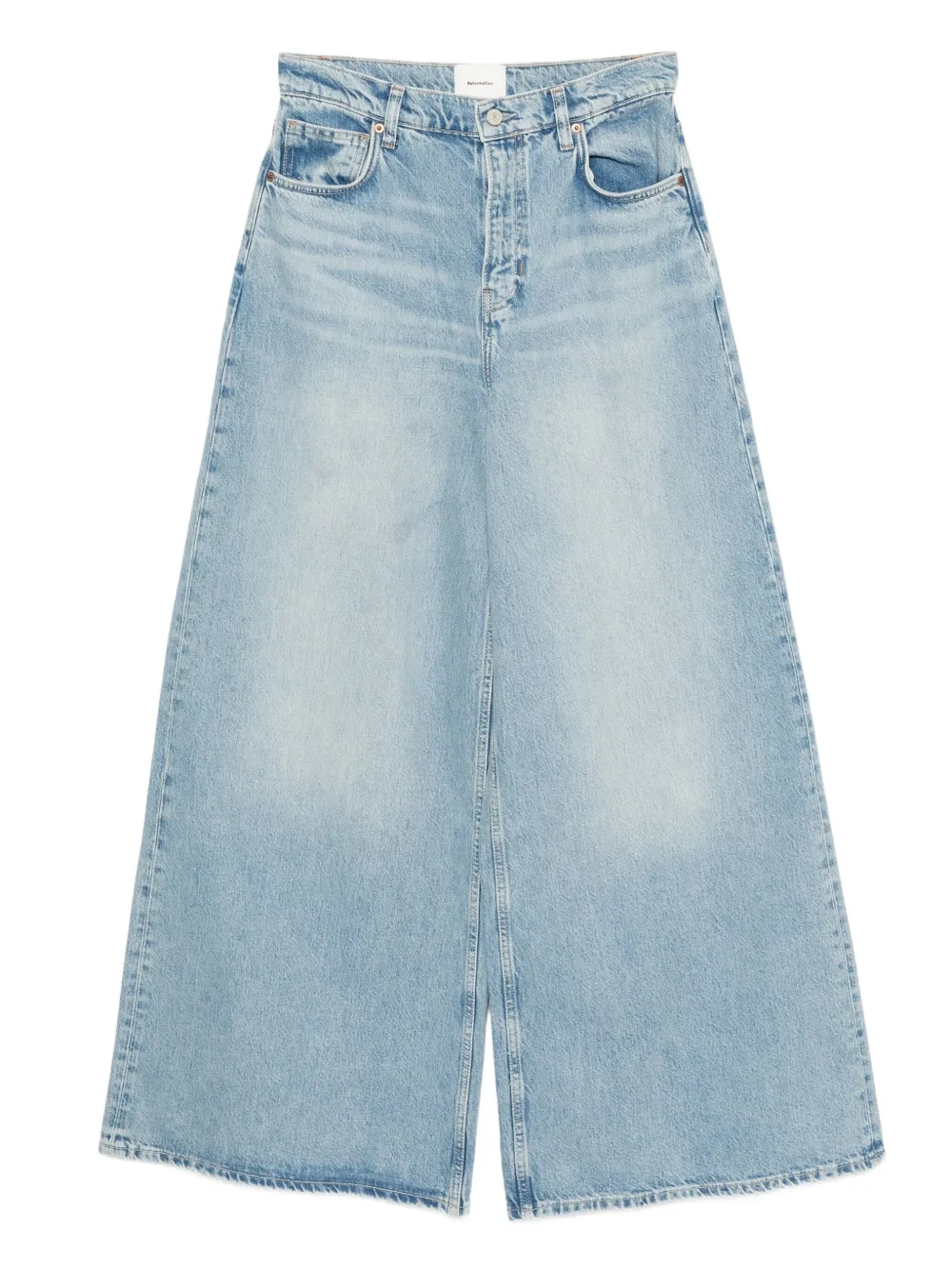 Reformation Jeans Addyson a gamba ampia - Blu