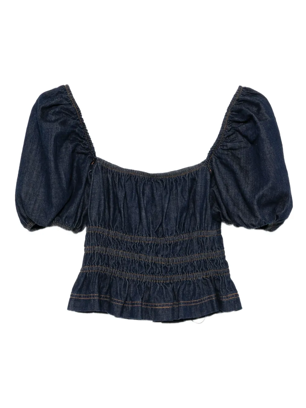 Reformation Aliya denim top - Blauw