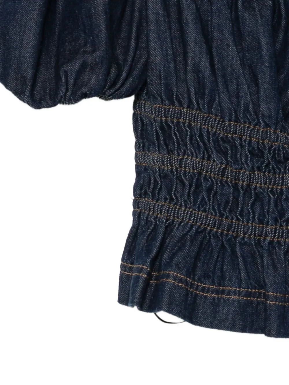 Reformation Aliya Denim Top In Blue