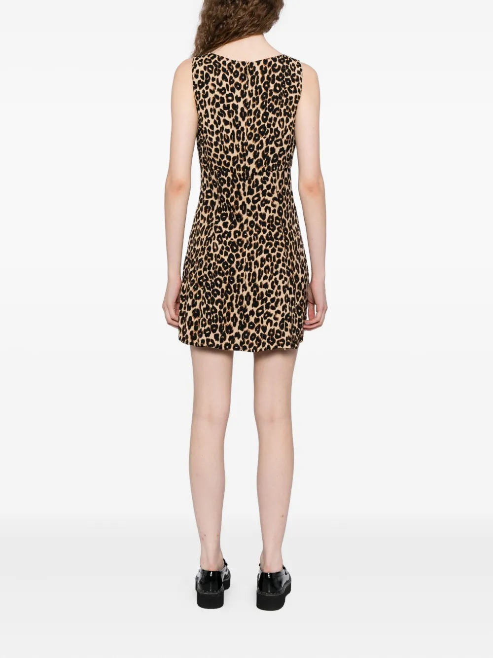 Reformation Cher jurk Bruin