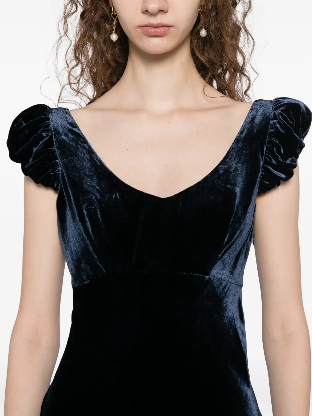 Reformation Rhia jurk Blauw