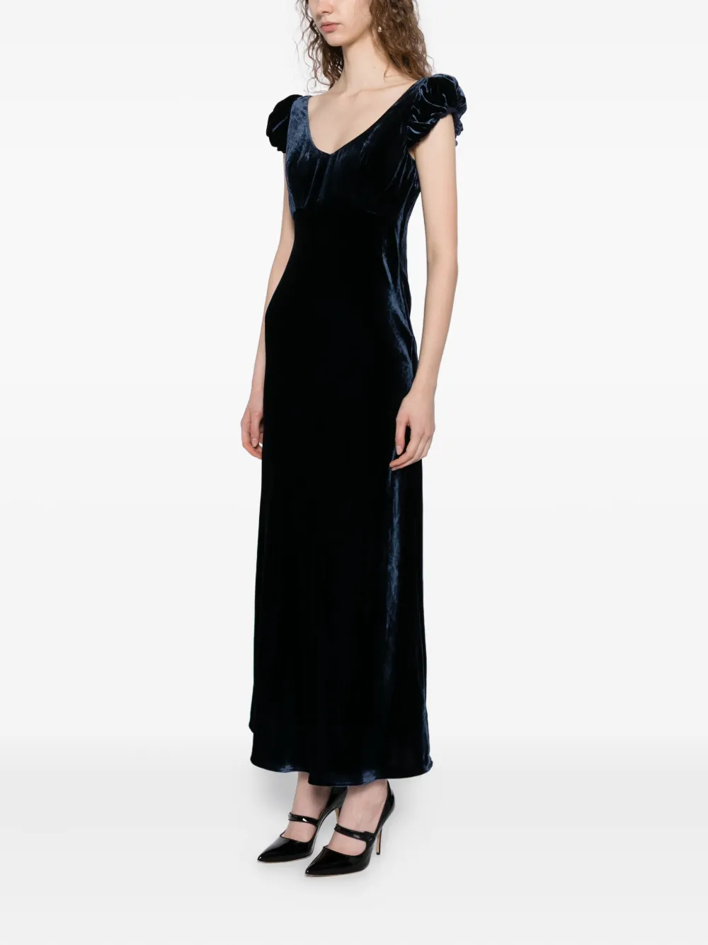 Reformation Rhia jurk Blauw