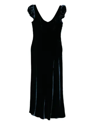 princess polly baby blue dress Elvira Velvet Dress main image 1