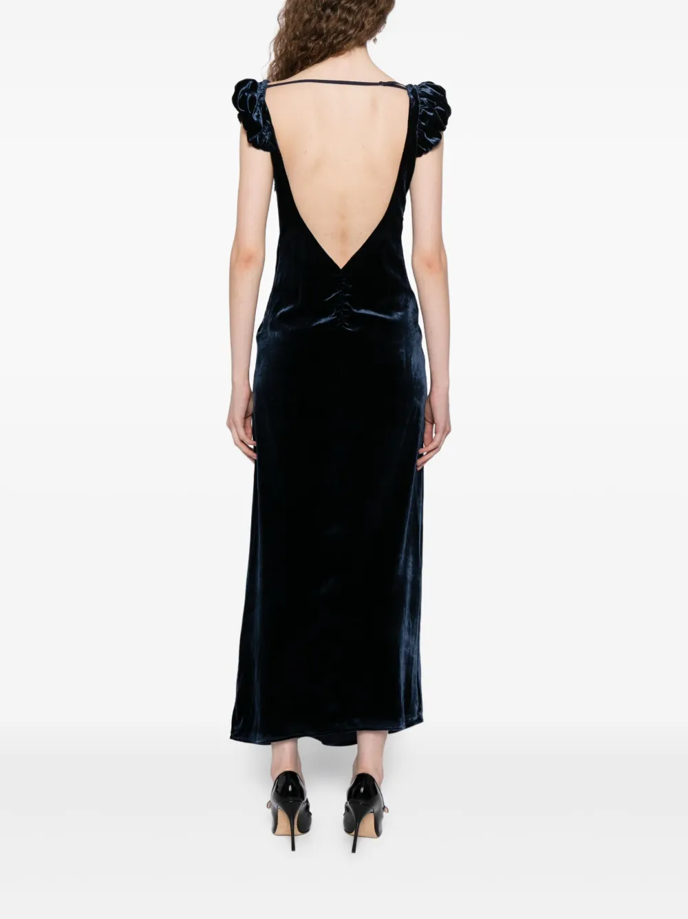 Reformation Rhia jurk Blauw