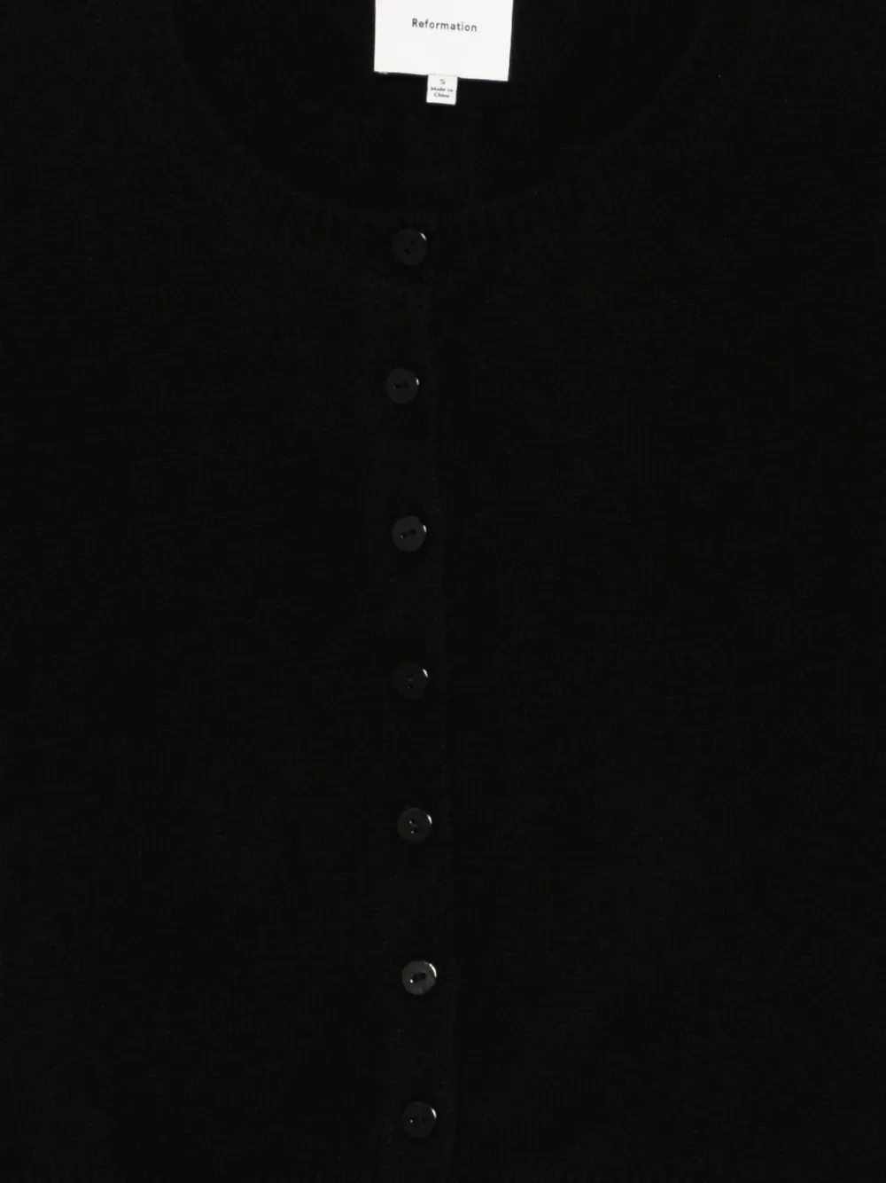 Reformation Clara vest Zwart