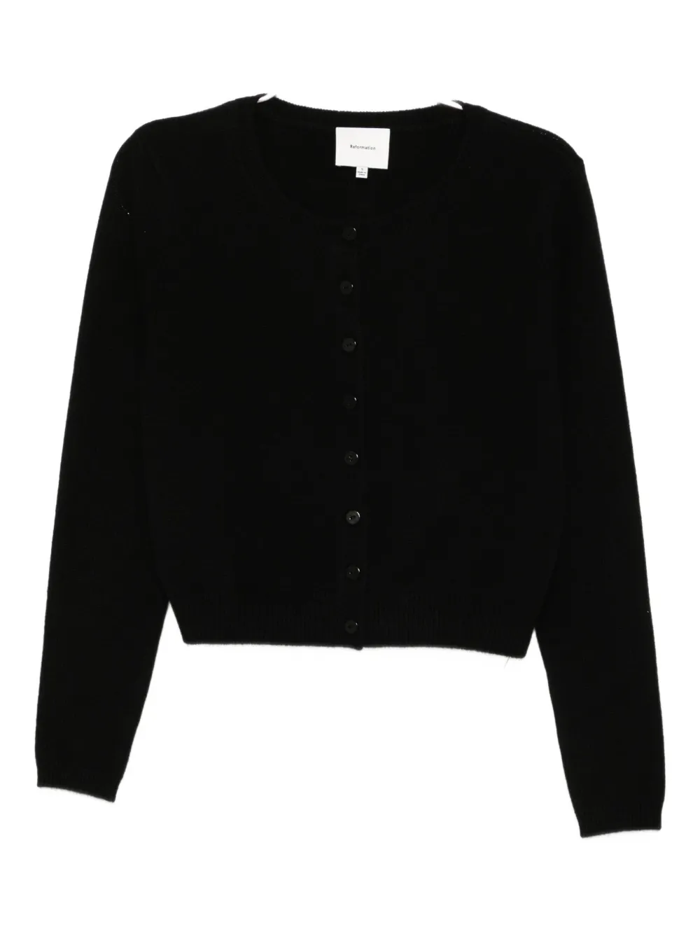 Reformation Clara Cardigan In Black